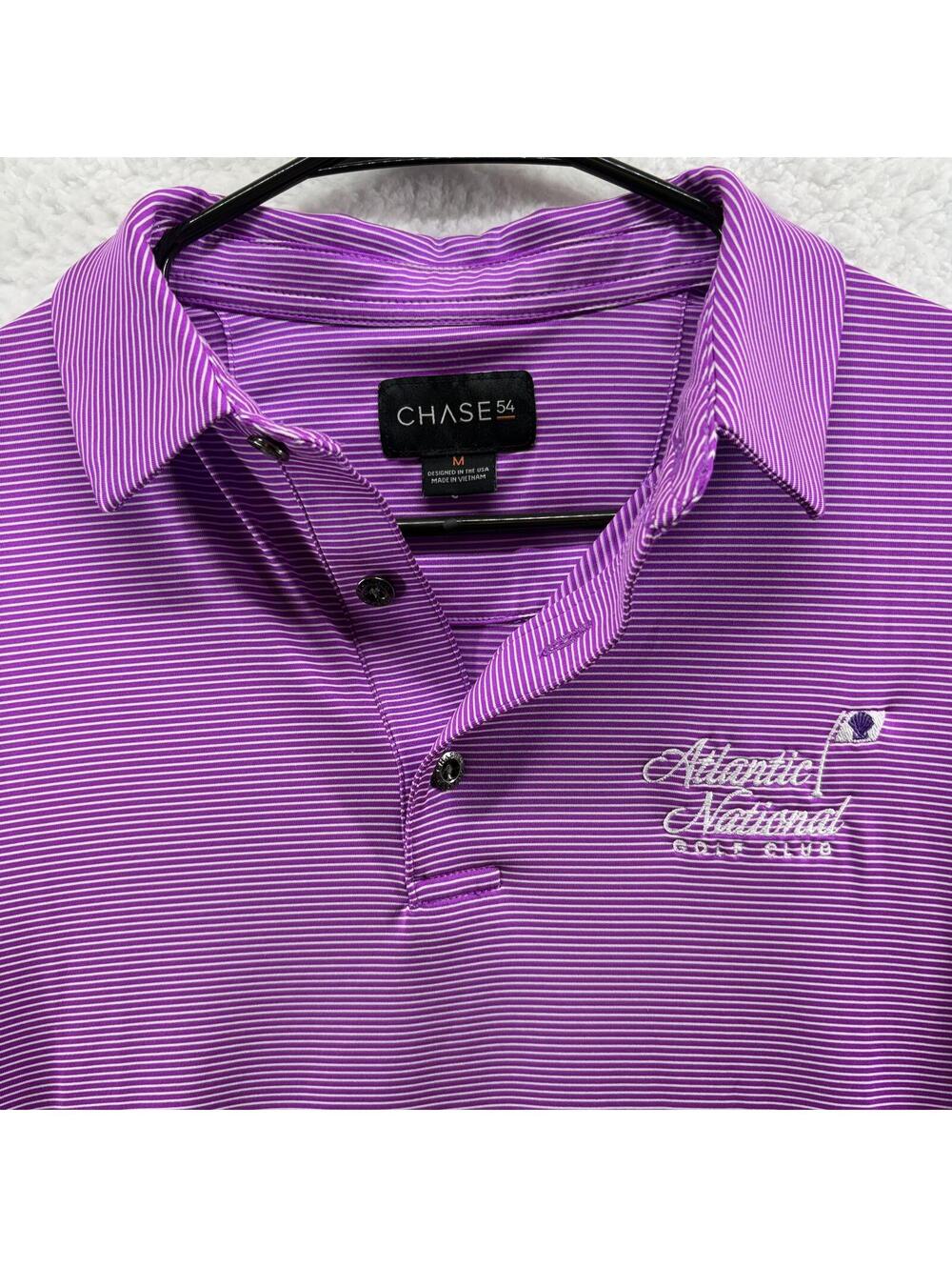Chase 54 Performance Golf Polo Mens Medium Atlantic National Country Club